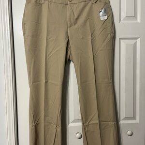 St John’s Bay Secretly Slender Straight Leg Women’s Plus Khaki Pants 22W